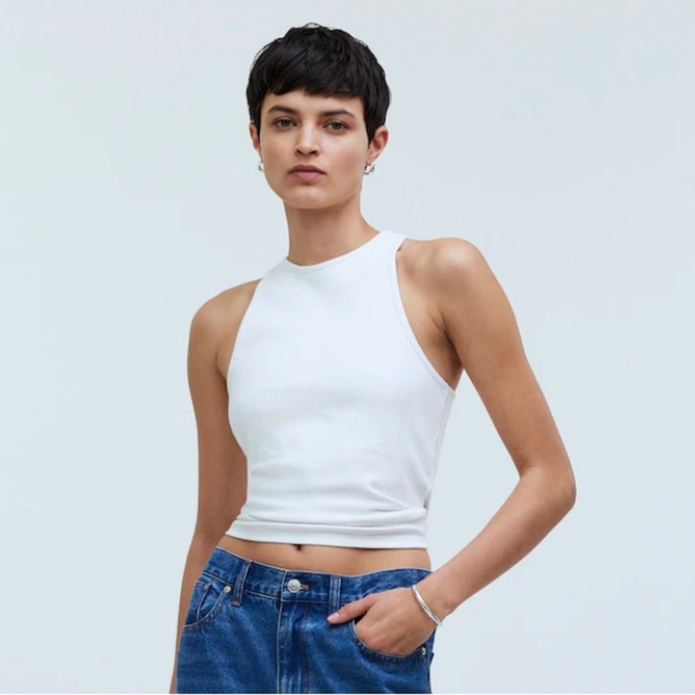 Madewell High Neck Tank Top